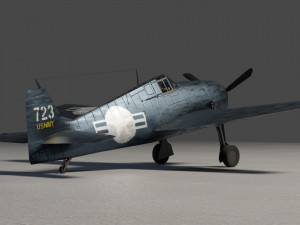 Grumman F6F Hellcat 3D 模型