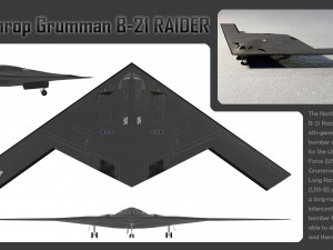 Northrop Grumman B-21 Raider 3D Модель