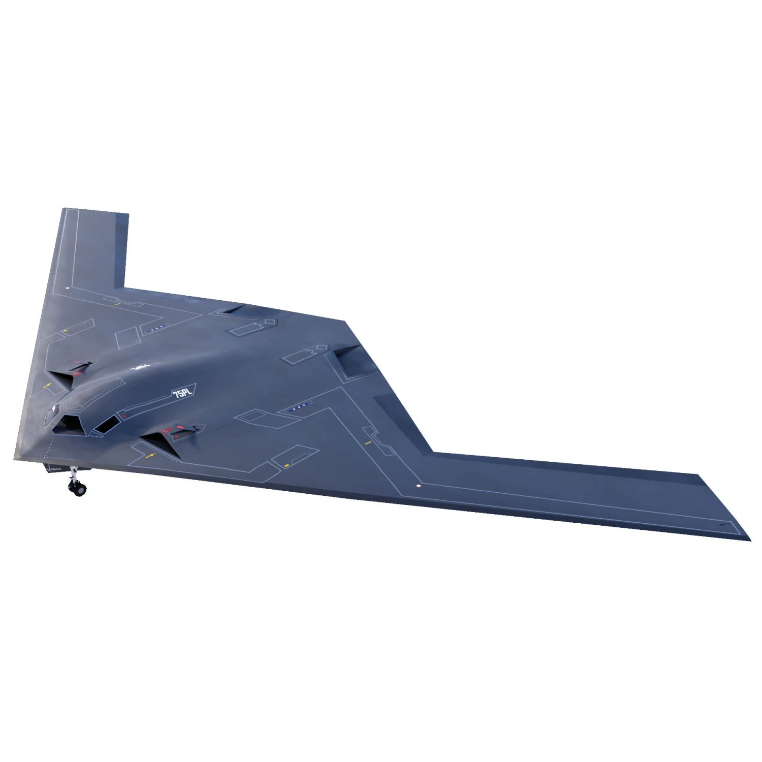 Northrop Grumman B-21 Raider 3D Model .c4d .max .obj .3ds .fbx .stl .blend