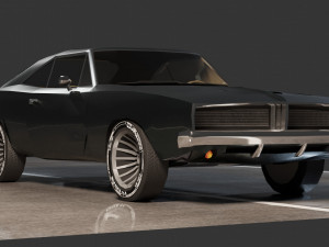 Dodge Charger 1969 Modelo 3D