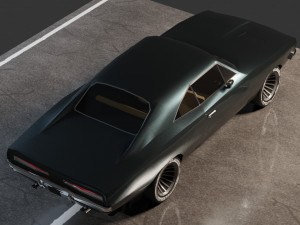 Dodge Charger 1969 Modelo 3D