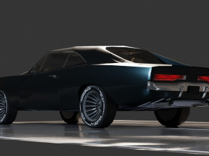 Dodge Charger 1969 Modelo 3D