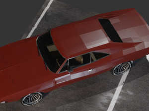 Dodge Charger 1969 Modelo 3D