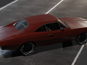 Dodge Charger 1969 Modelo 3D