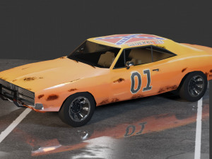 Dodge Charger 1969 Modelo 3D