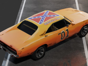 Dodge Charger 1969 Modelo 3D