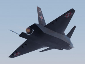 Bayraktar Kizilelma 3D Model