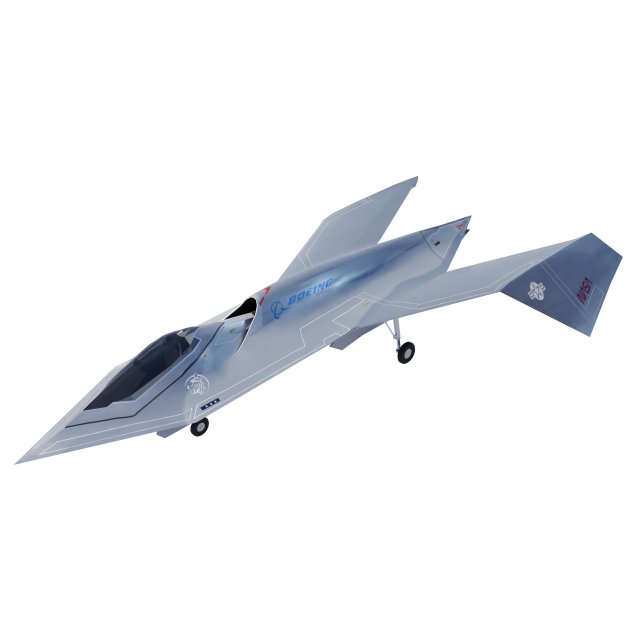 Boeing YF-118 Bird of Prey 3D Model .c4d .max .obj .3ds .fbx .stl .blend 