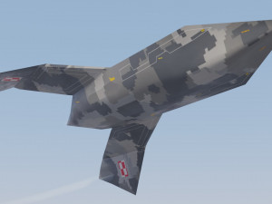 Boeing YF-118 Bird of Prey 3D Model