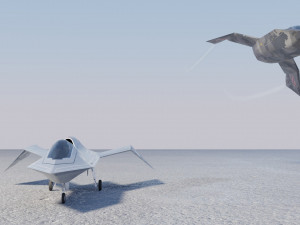 Boeing YF-118 Bird of Prey 3D Model
