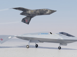 Boeing YF-118 Bird of Prey 3D Model