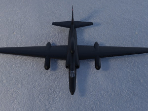 Lockheed U-2S Dragon Lady 3D Модель