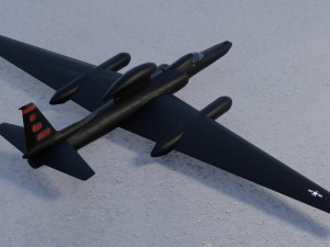 Lockheed U-2S Dragon Lady 3D Модель