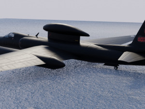 Lockheed U-2S Dragon Lady 3D Модель