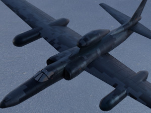 Lockheed U-2S Dragon Lady 3D Модель