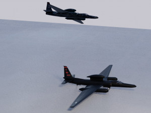Lockheed U-2S Dragon Lady 3D Модель