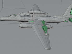 Lockheed U-2S Dragon Lady 3D Модель