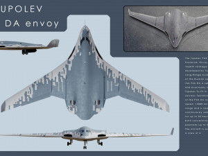 Tupolev PAK DA Envoy Model 3D