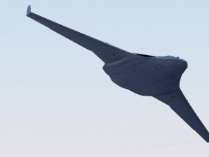 Tupolev PAK DA Envoy Model 3D