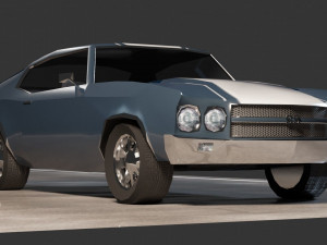 Chevrolet Chevelle 1970 3D 모델