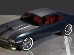 Chevrolet Chevelle 1970 3D 모델