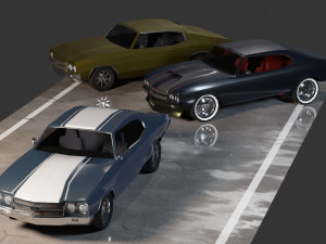 Chevrolet Chevelle 1970 3D 모델