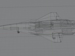 Lockheed Martin SR-72 Son of Blackbird 3D Model