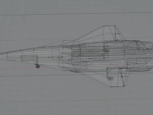 Lockheed Martin SR-72 Son of Blackbird 3D Model
