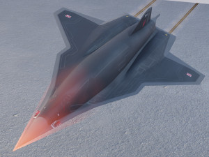 Lockheed Martin SR-72 Son of Blackbird 3D Model