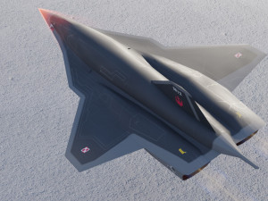 Lockheed Martin SR-72 Son of Blackbird 3D Model