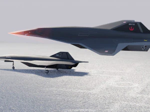 Lockheed Martin SR-72 Son of Blackbird 3D Model