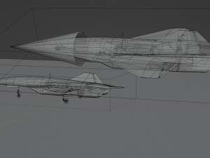 Lockheed Martin SR-72 Son of Blackbird 3D Model
