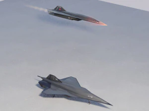Lockheed Martin SR-72 Son of Blackbird 3D Model