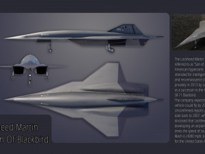 Lockheed Martin SR-72 Son of Blackbird 3D Model