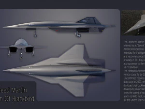 Lockheed Martin SR-72 Son of Blackbird 3D Model