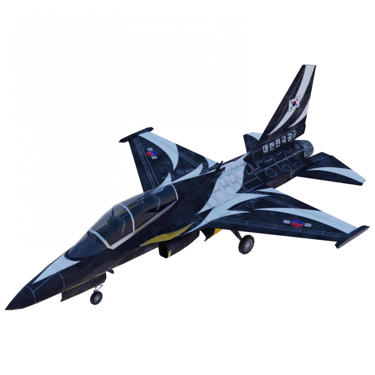 KAI FA-50 Golden Eagle 3D Model .c4d .max .obj .3ds .fbx .stl .blend 
