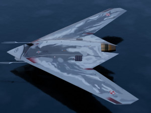 Sukhoi S-70 Okhotnik 3D Model
