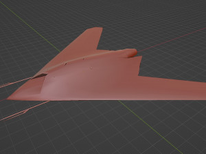 Sukhoi S-70 Okhotnik 3D Model