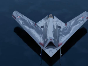 Sukhoi S-70 Okhotnik 3D Model