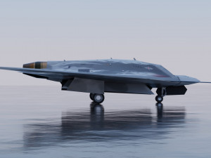 Sukhoi S-70 Okhotnik 3D Model
