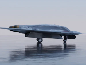 Sukhoi S-70 Okhotnik 3D Model