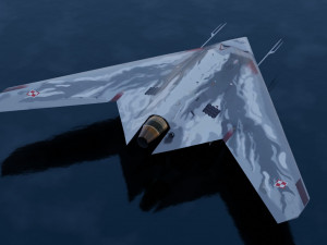 Sukhoi S-70 Okhotnik 3D Model