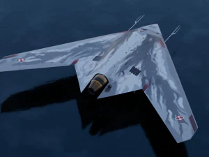 Sukhoi S-70 Okhotnik 3D Model