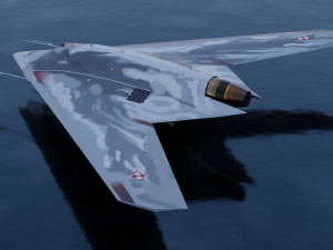 Sukhoi S-70 Okhotnik 3D Model