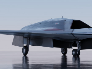 Sukhoi S-70 Okhotnik 3D Model