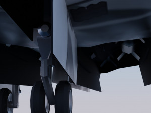 Sukhoi S-70 Okhotnik 3D Model