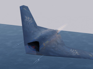 Sukhoi S-70 Okhotnik 3D Model