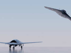Sukhoi S-70 Okhotnik 3D Model