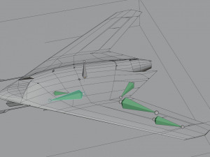 Sukhoi S-70 Okhotnik 3D Model