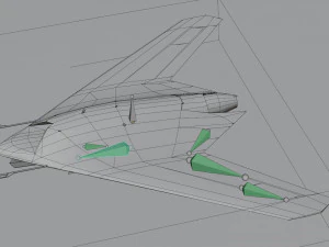 Sukhoi S-70 Okhotnik 3D Model